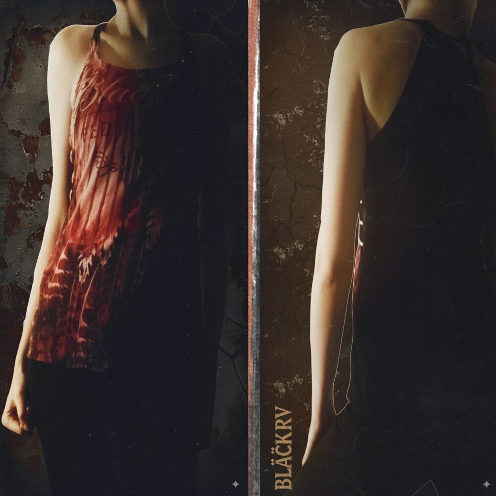 RARE BLaCKARV Post-Apocalyptic Corset Top | Grunge Goth Cyberpunk | Size S